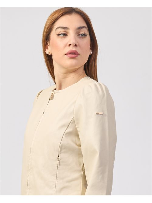 Veste effet cuir Yes Zee avec plis dans le dos YES ZEE | J438-G1000250